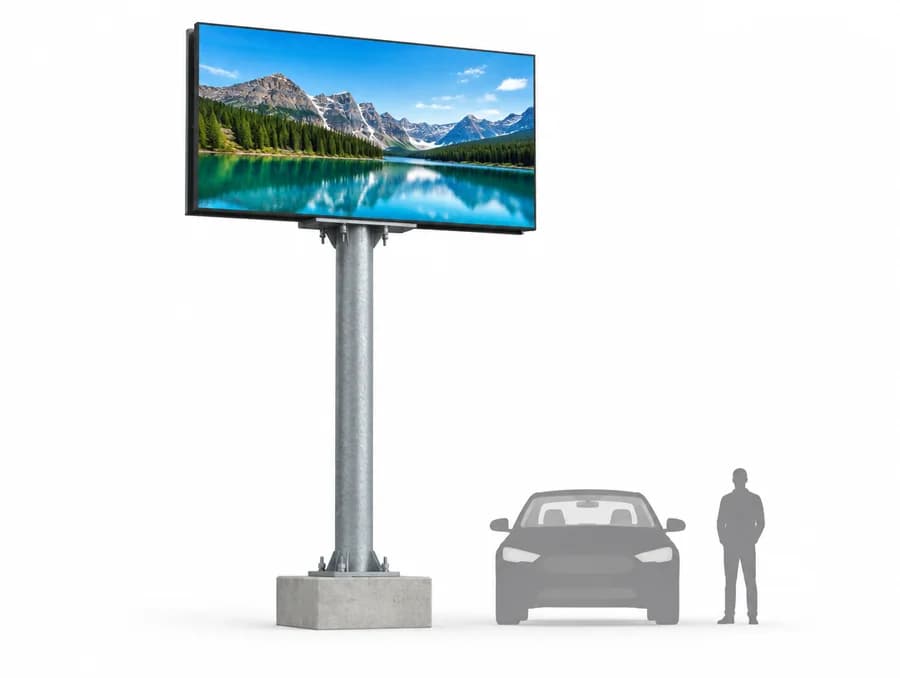 3 × 2 metre yol totem