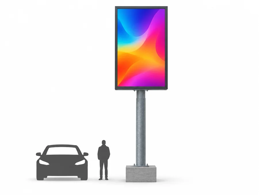 3 × 4 metre yol totem